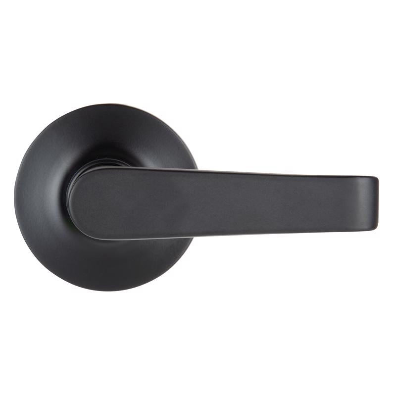 Brinks Commercial Matte Black Storeroom Lockset 2 in.