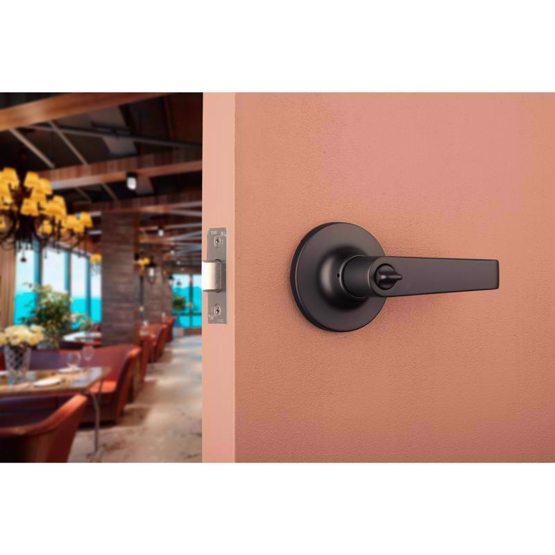 Brinks Commercial Matte Black Privacy Lever Right or Left Handed