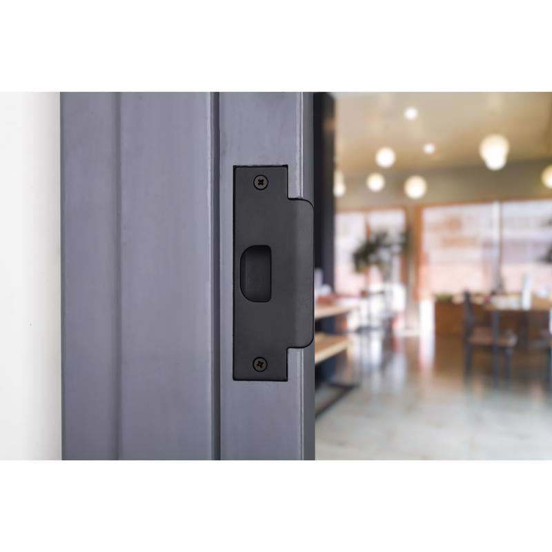 Brinks Commercial Matte Black Stainless Steel Door Strike