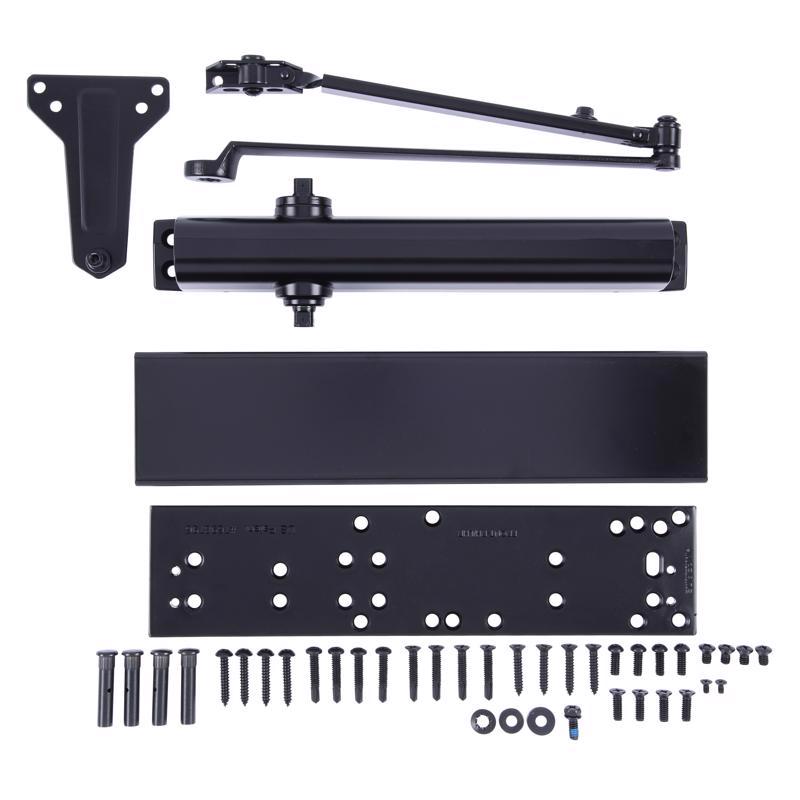 Brinks Commercial Matte Black Metal Hydraulic Adjustable Door Closer Grade 1
