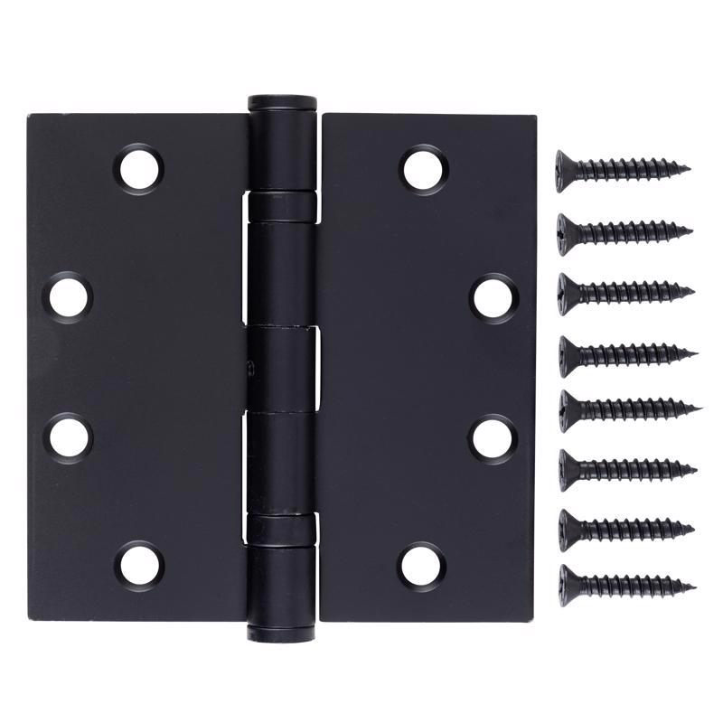 Brinks Commercial 4.5 in. L Black Door Hinge