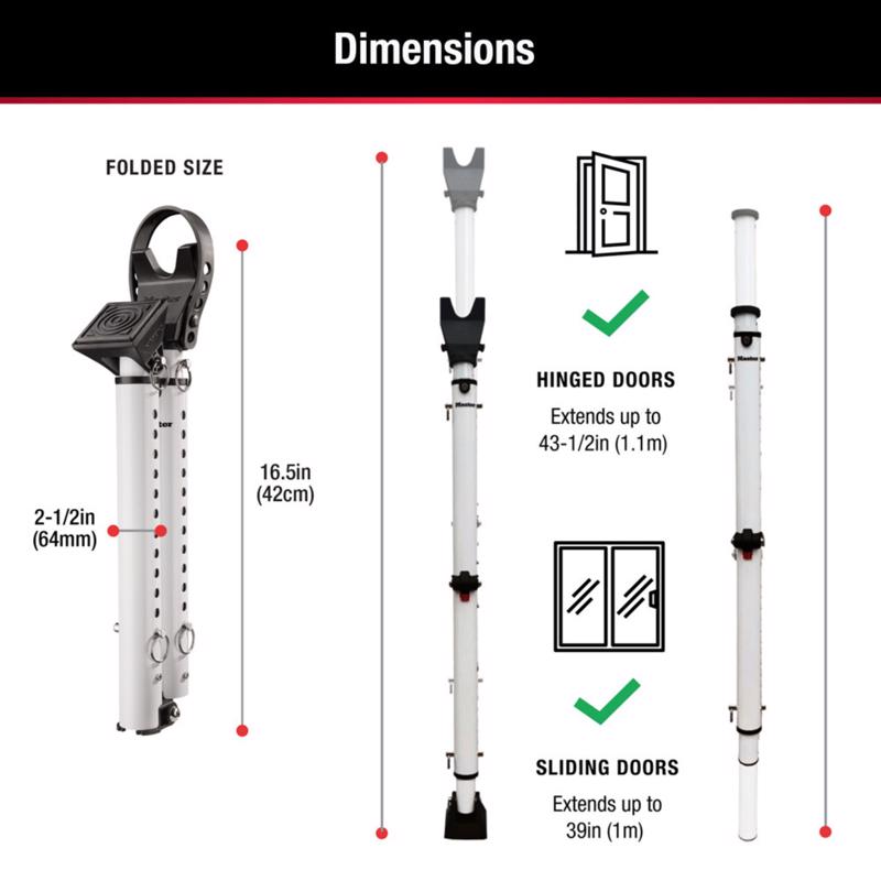 Master Lock Steel Indoor Security Bar