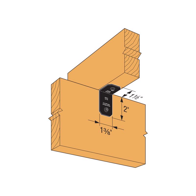 Simpson Strong-Tie APVA 2 in. W X 1.5 in. L Steel Angle