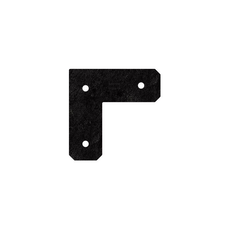 Simpson Strong-Tie Outdoor Accents 8.25 in. H X 8.25 in. W X 3 in. D Black Steel Inside L Strap Brac