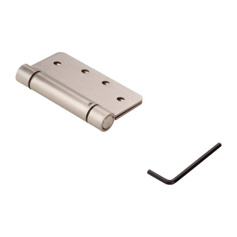National Hardware 4 in. L Satin Nickel Spring Hinge
