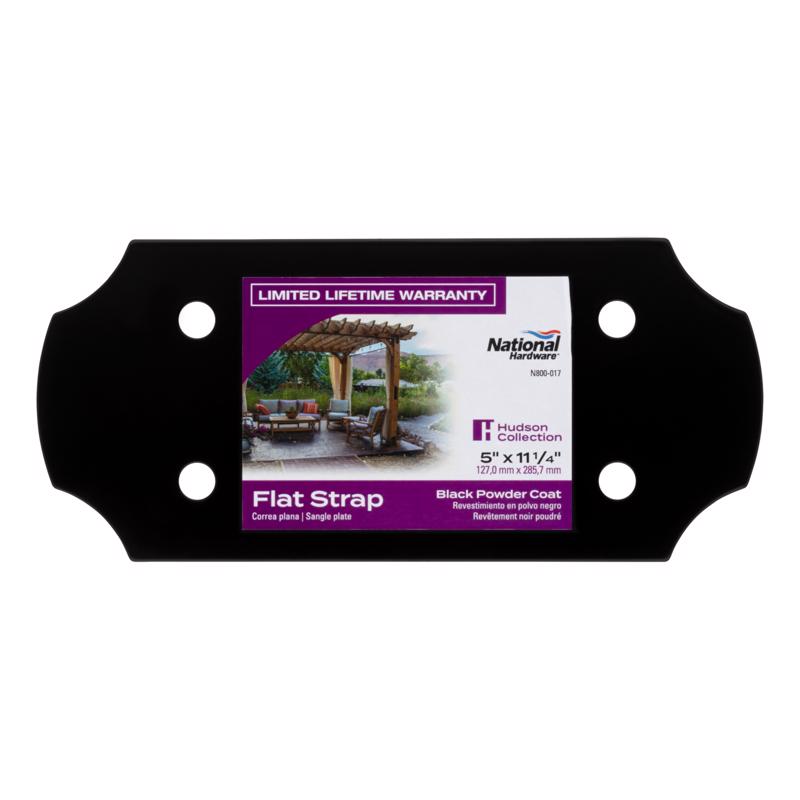 National Hardware Hartley .25 in. H X 5 in. W X 11-1/4 in. L Storm Shine Steel Flat Strap