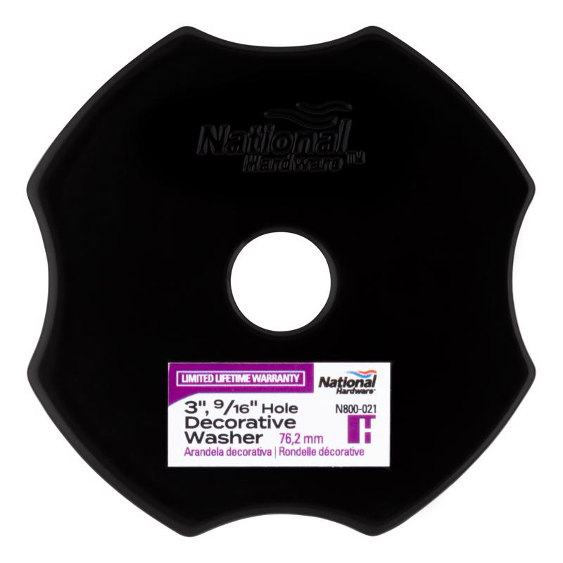 National Hardware Hartley Storm Shine Steel 3 in. Decorative Washer