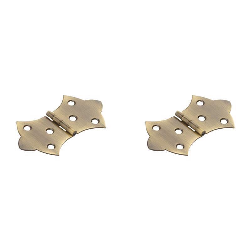 National Hardware 3.06 in. L Antique Brass Brass Butterfly Hinge