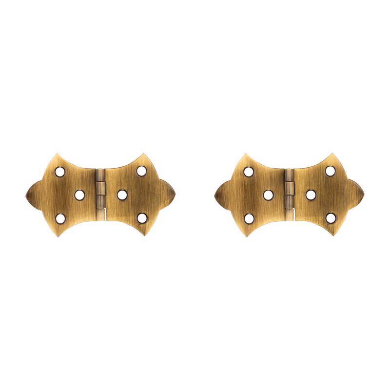 National Hardware 3.06 in. L Antique Brass Brass Butterfly Hinge