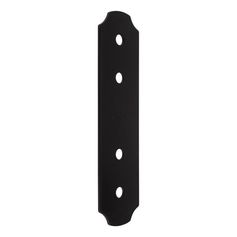 National Hardware Hartley Storm Shine Black Steel Flat Strap