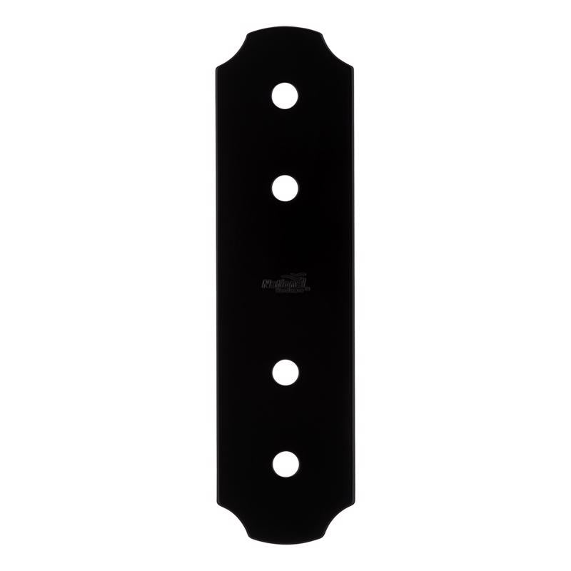 National Hardware Hartley Storm Shine Black Steel Flat Strap
