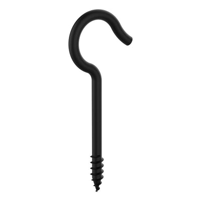 National Hardware Medium Storm Shine Black Steel 3-3/8 in. L Ceiling Hook