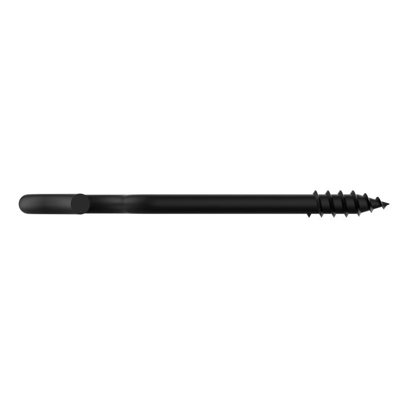 National Hardware Medium Storm Shine Black Steel 3-3/8 in. L Ceiling Hook