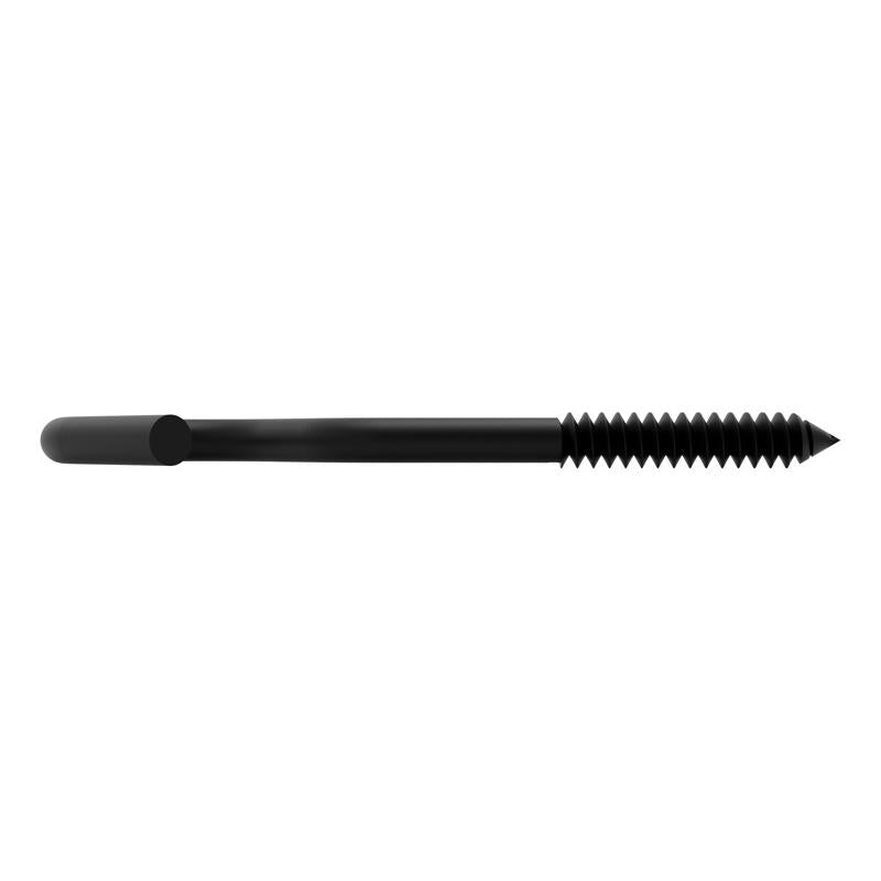 National Hardware Medium Storm Shine Black Steel 4-1/4 in. L Screw Hook 60 lb