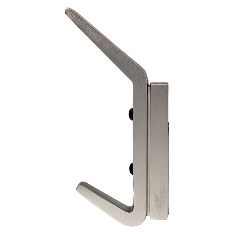 National Hardware Reed Large Satin Nickel Steel 4-3/4 in. L Hook 25 lb