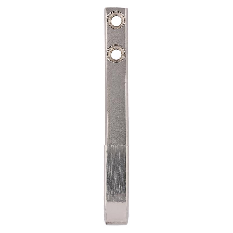 National Hardware Reed Large Satin Nickel Steel 4 in. L Hook 60 lb