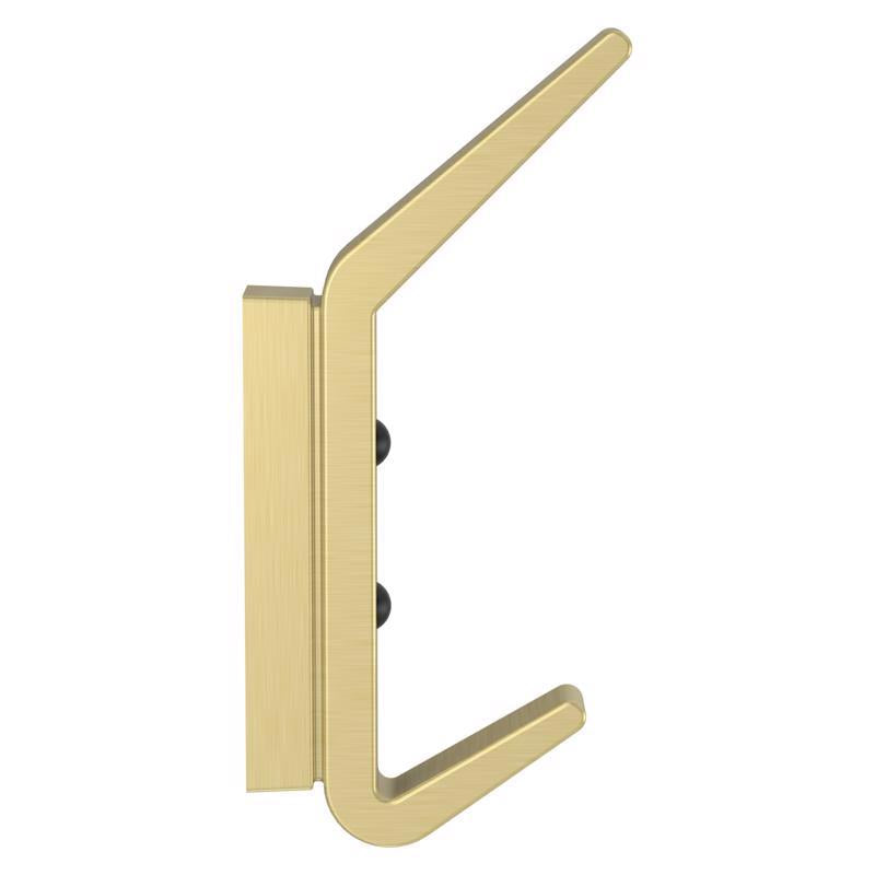 National Hardware Reed Medium Brushed Gold Steel 4-3/4 in. L Hook 25 lb