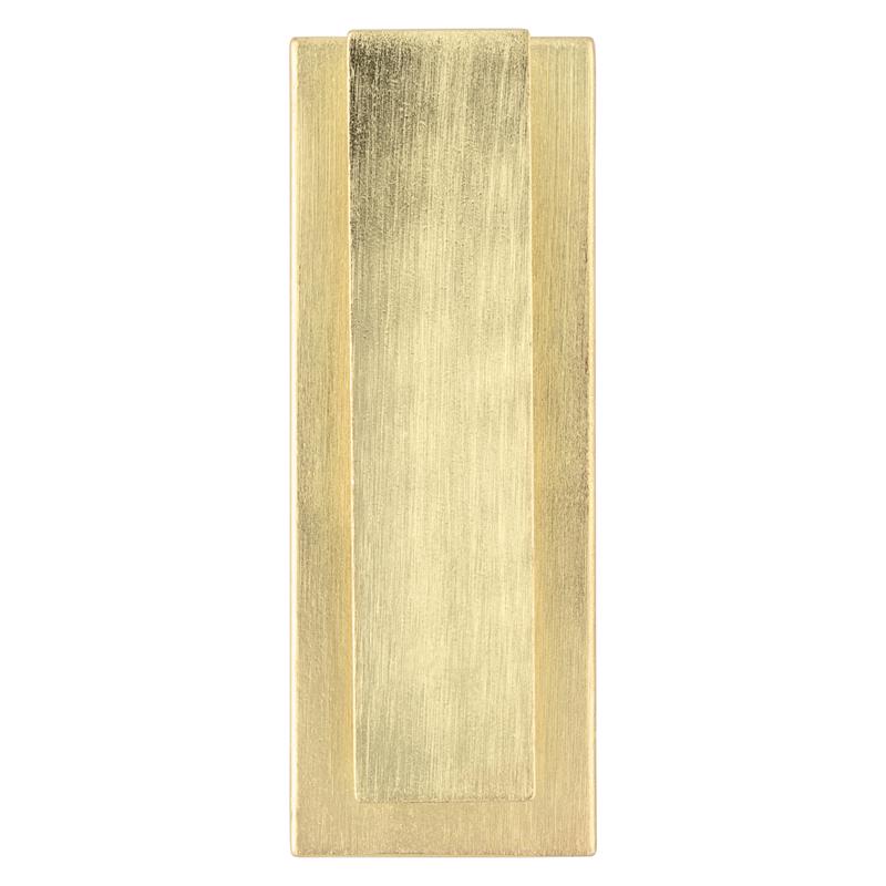 National Hardware Reed 4.75 in. L Brushed Gold Brass Door Knocker