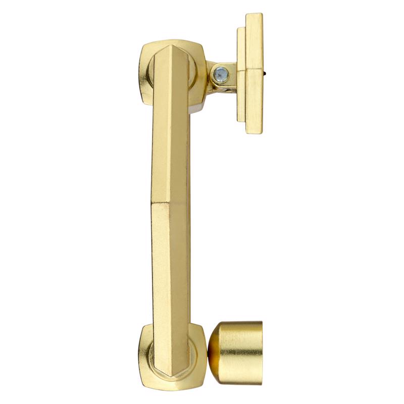 National Hardware Powell 4 in. L Brushed Gold Die Cast Zinc Door Knocker