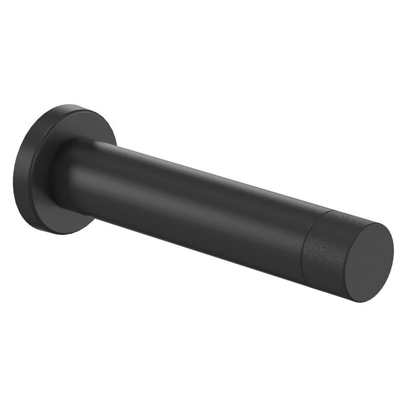 National Hardware Cooper 1 in. W X 3 in. L Aluminum Matte Black Door Stop Mounts to door and wall .6