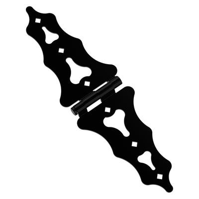 National Hardware 11.84 in. L Black Steel Ornamental Strap Hinge