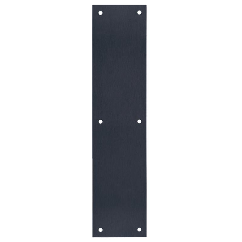 Tell 15 in. L Matte Black Stainless Steel Push Plate