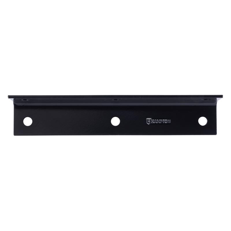 Hampton 1.6 in. H X 9 in. W X 1/8 in. D Black Steel Inside/Outside Corner Brace