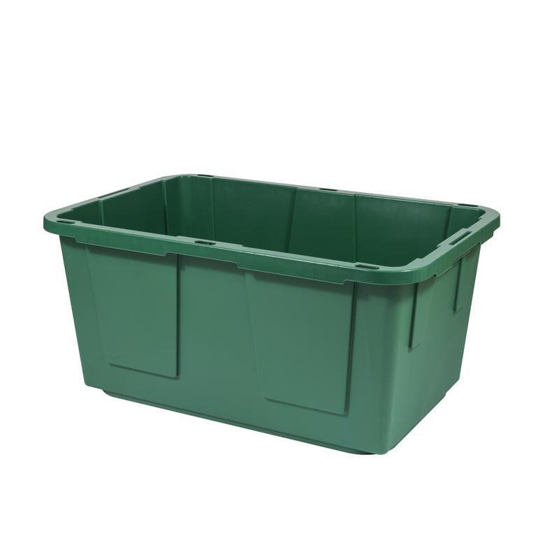 Greenmade Pro. Grade 27 gal Green/Red Snap Lock Storage Box 14.7 in. H X 20.4 in. W X 30.4 in. D Sta