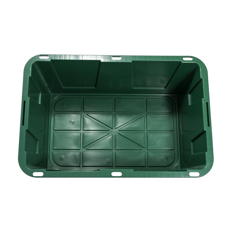 Greenmade Pro. Grade 27 gal Green/Red Snap Lock Storage Box 14.7 in. H X 20.4 in. W X 30.4 in. D Sta