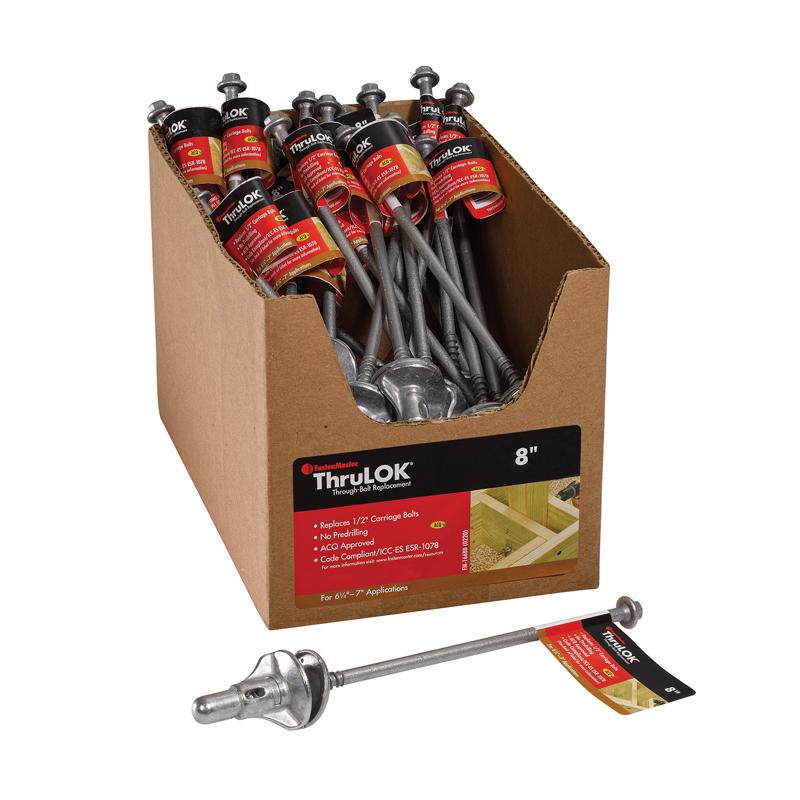 FastenMaster ThruLOK 1/2 in. X 8 in. L Hex Galvanized Steel Lag Screw