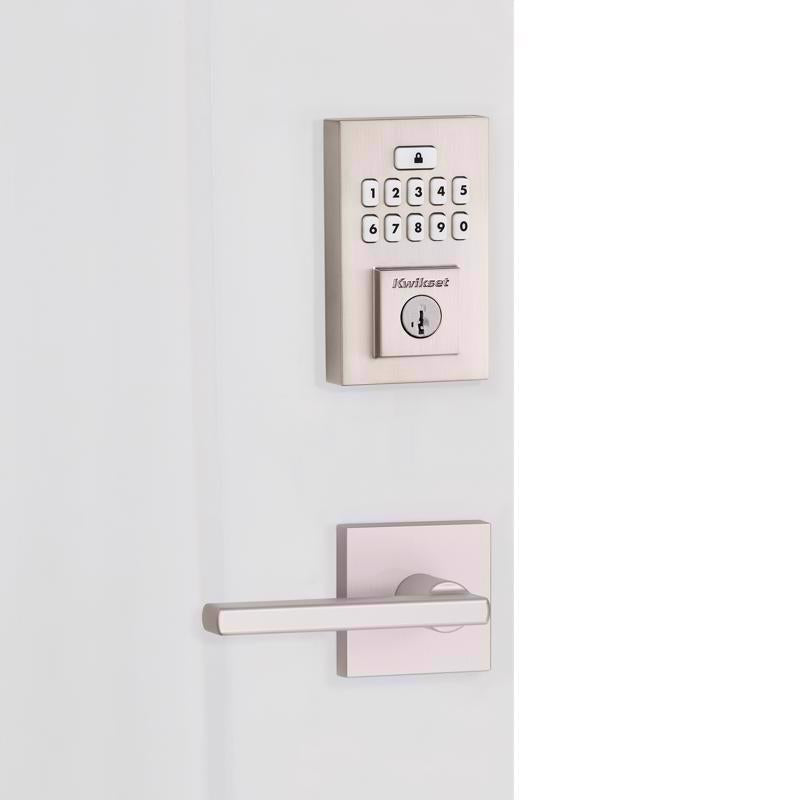 Kwikset SmartCode Satin Nickel Metal Electronic Touch Pad Deadbolt