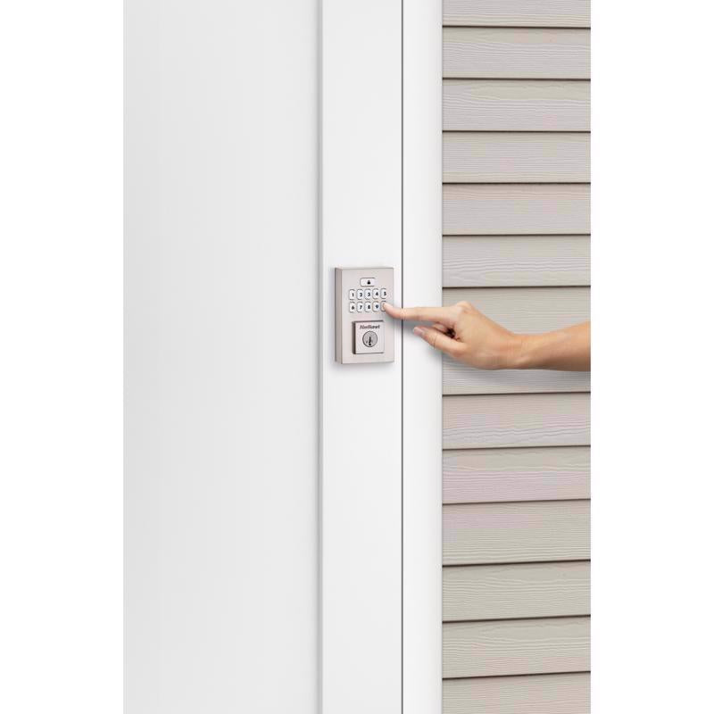 Kwikset SmartCode Satin Nickel Metal Electronic Touch Pad Deadbolt
