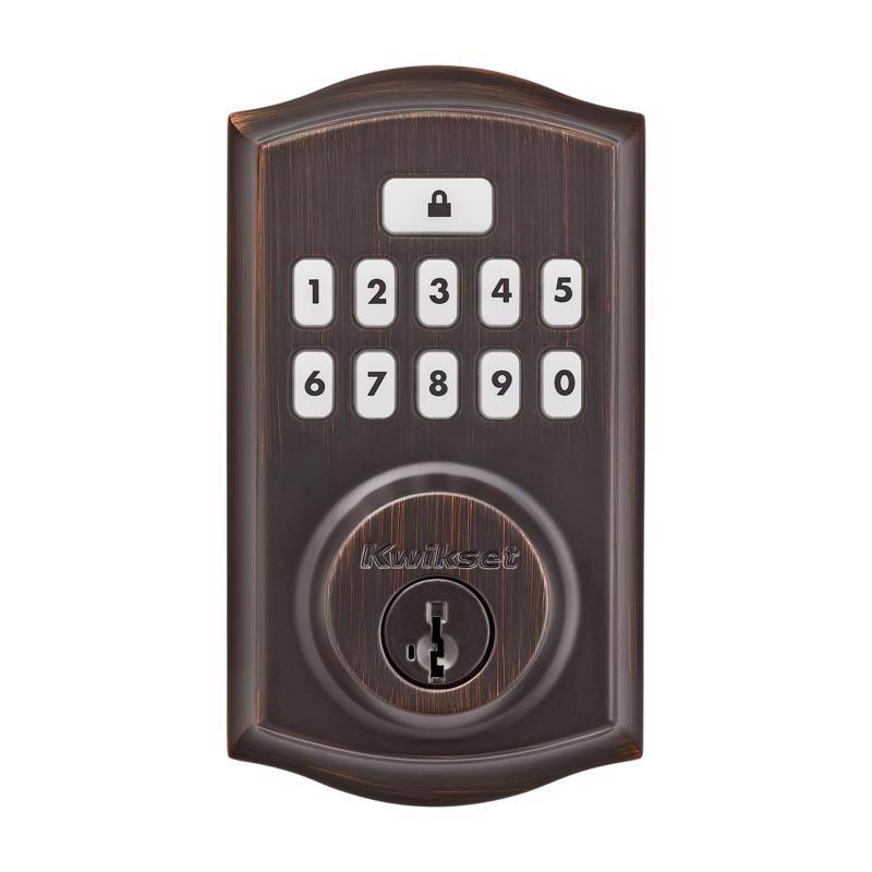 Kwikset SmartCode Venetian Bronze Metal Electronic Touchpad Entry Deadbolt