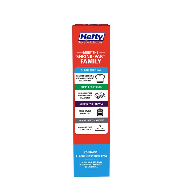 Hefty Shrink-Pak Clear Vaccum Storage Bag