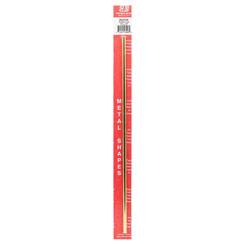 K&S 7/32 in. D X 12 in. L Round Brass Tube