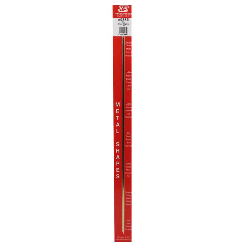 K&S 1/8 in. W X 12 in. L Square Brass Tube