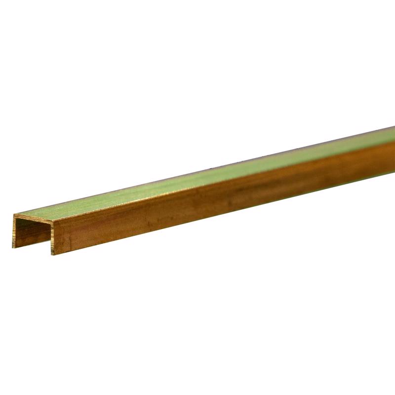 K&S 1/8 in. W X 12 in. L Square Brass Tube