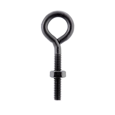 Wright 1/4 in. X 2-5/8 in. L Black Steel Eyebolt Nut Included