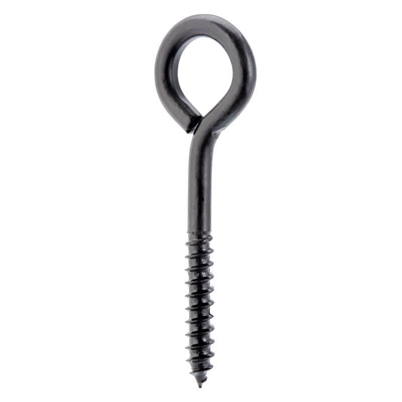 Wright 1/4 in. D X 3 in. L Black Steel Lag Screw Eye 150 lb