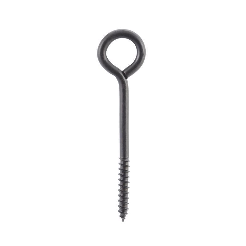Wright 1/4 in. D X 3-3/4 in. L Black Steel Lag Screw Eye 150 lb
