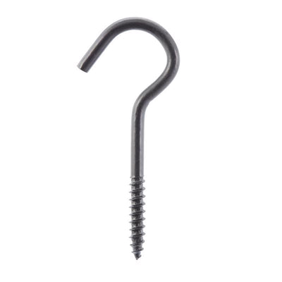 Wright Medium Matte Black Steel 3-3/8 in. L Ceiling Hook 50 lb