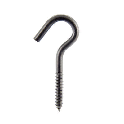 Wright Medium Matte Black Steel 4-13/16 in. L Ceiling Hook 200 lb