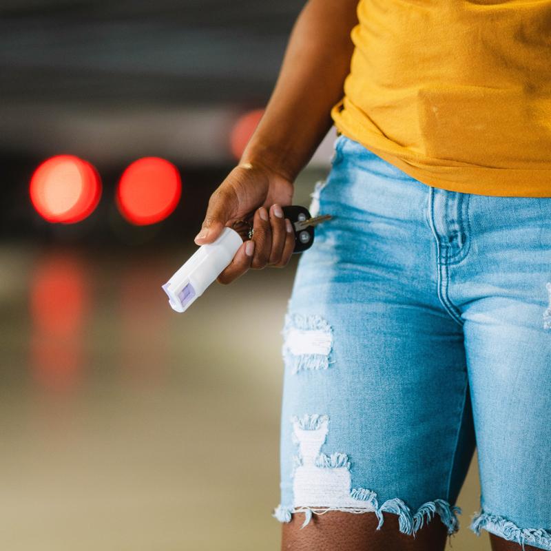 Sabre White Plastic Pepper Spray