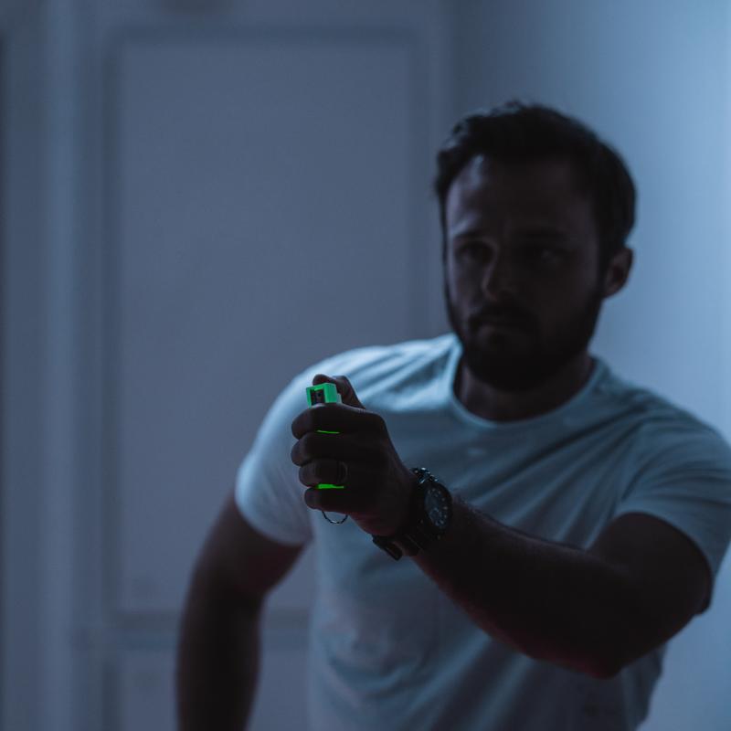 Sabre White Plastic Pepper Spray
