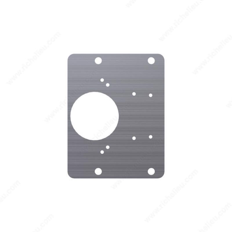 Richelieu 4.88 in. W X 5.98 in. L Gray Steel Hinge Plate