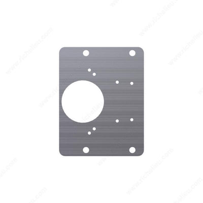 Richelieu 4.88 in. W X 5.98 in. L Gray Steel Hinge Plate