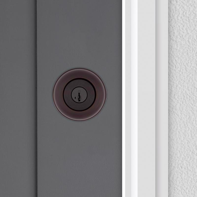 Kwikset SmartKey Security Cove Venetian Bronze Entry Door Knob KW1 2-3/4 in.