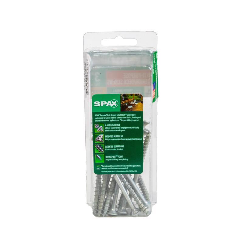 SPAX No. 10 in. X 3 in. L Gray Star Flat Head Deck Screws 16 pk