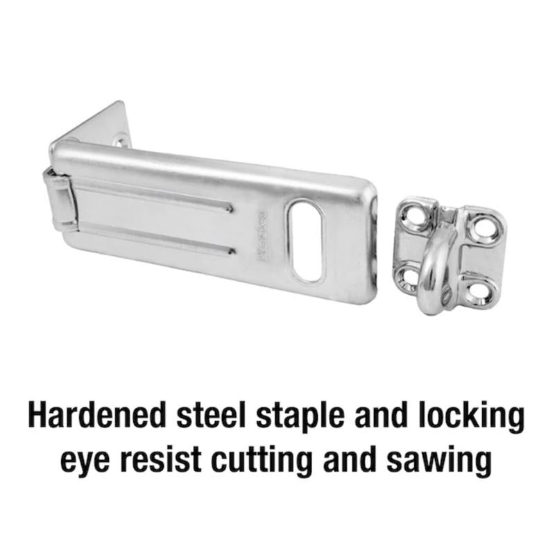 Master Lock Zinc-Plated Hardened Steel 4 in. L Hasp