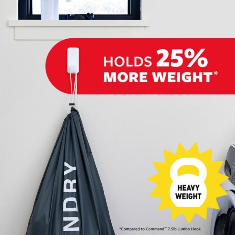 3M Command Extra Large Plastic Hook 4.47 in. L